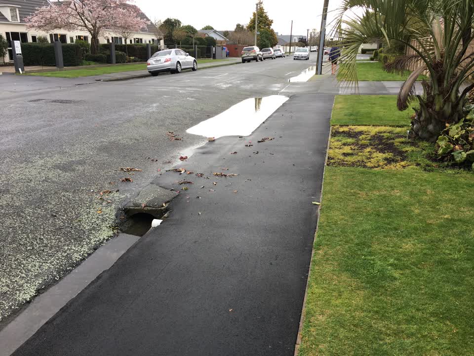The photograph attached to this wastewater/stormwater report