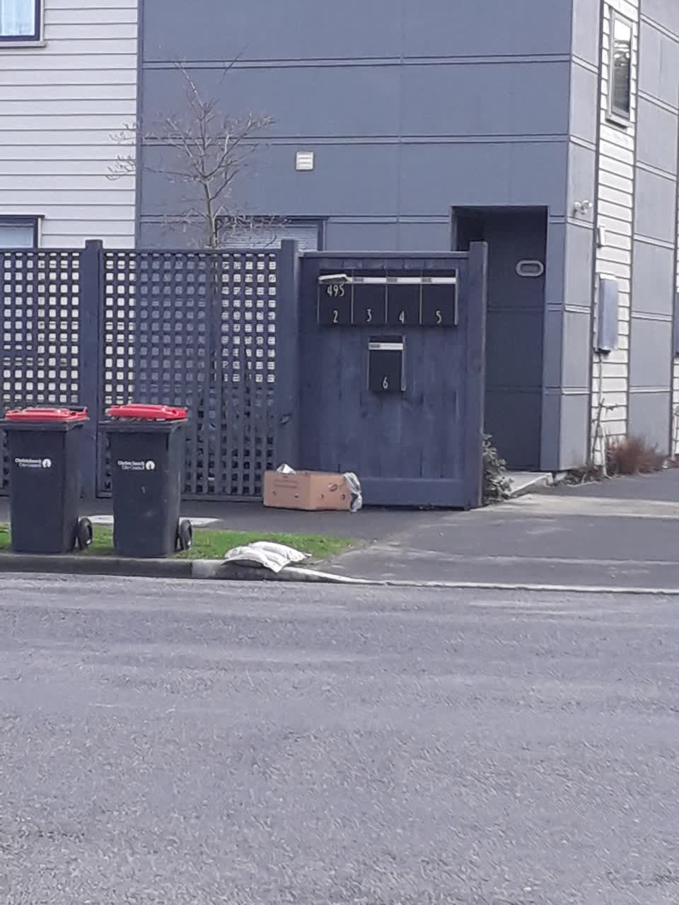 The photograph attached to this rubbish/recycling report