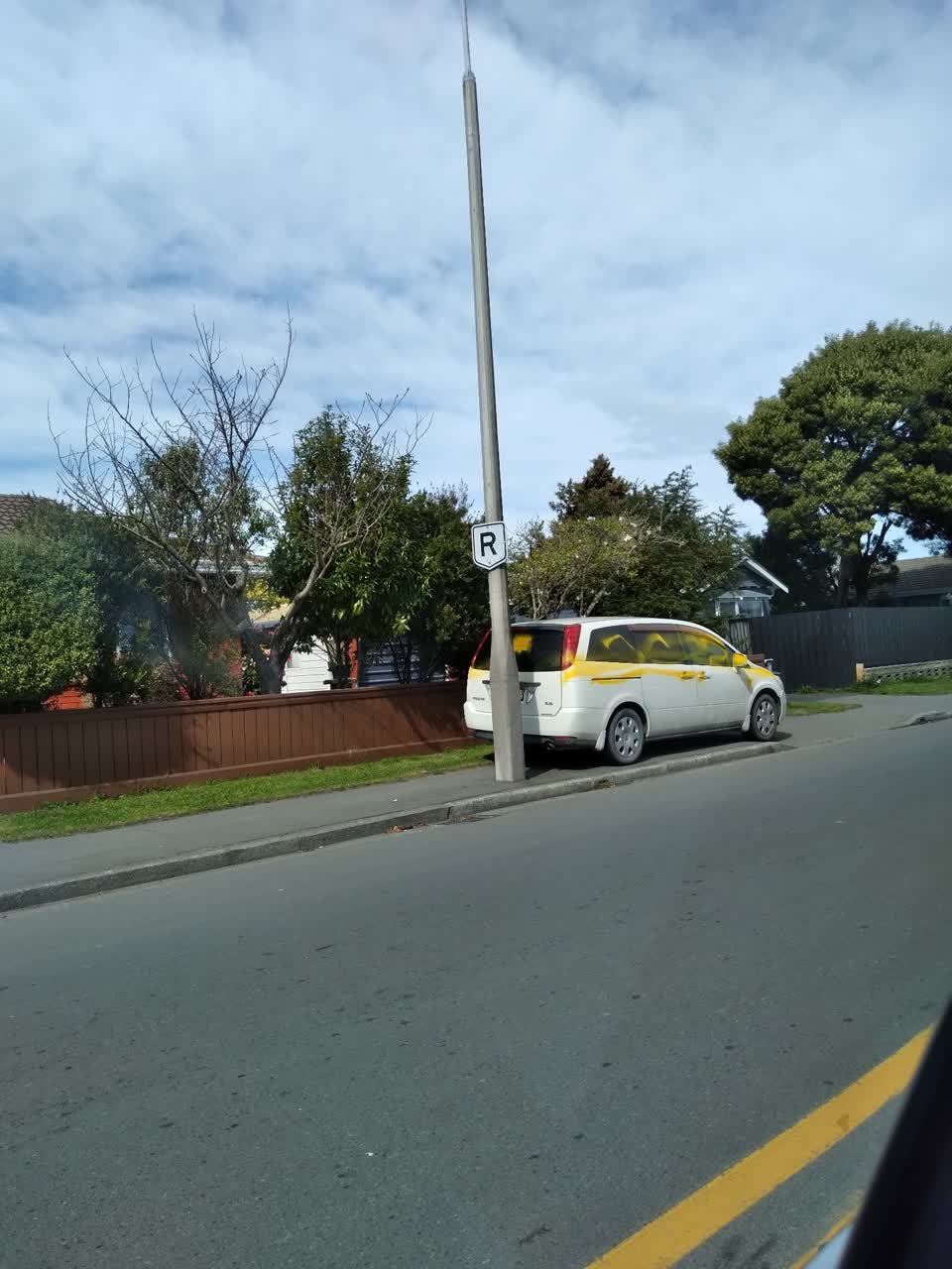 The photograph attached to this roading/streets report