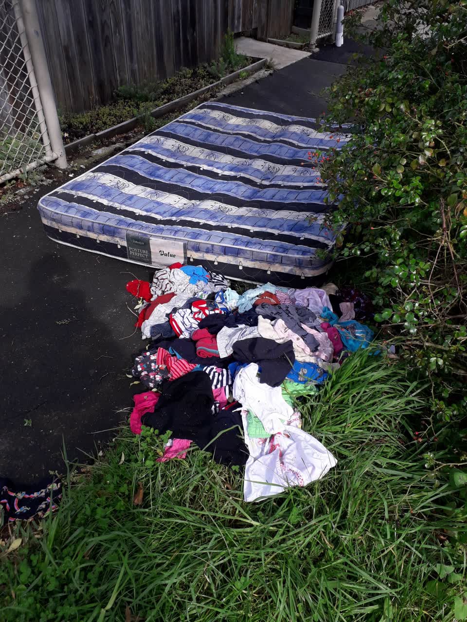 The photograph attached to this rubbish/recycling report