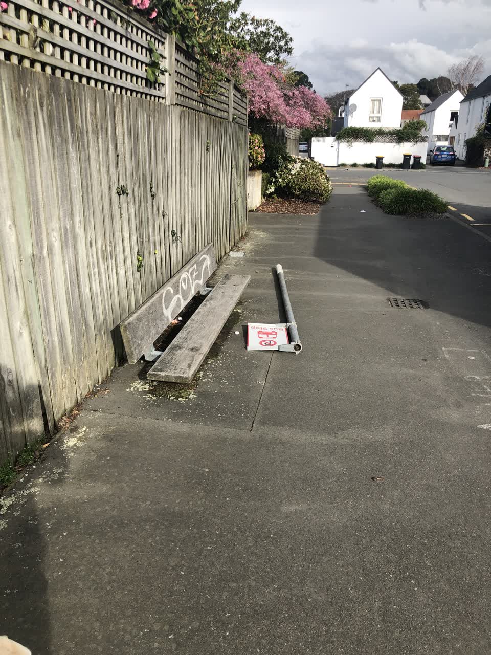 The photograph attached to this roading/streets report