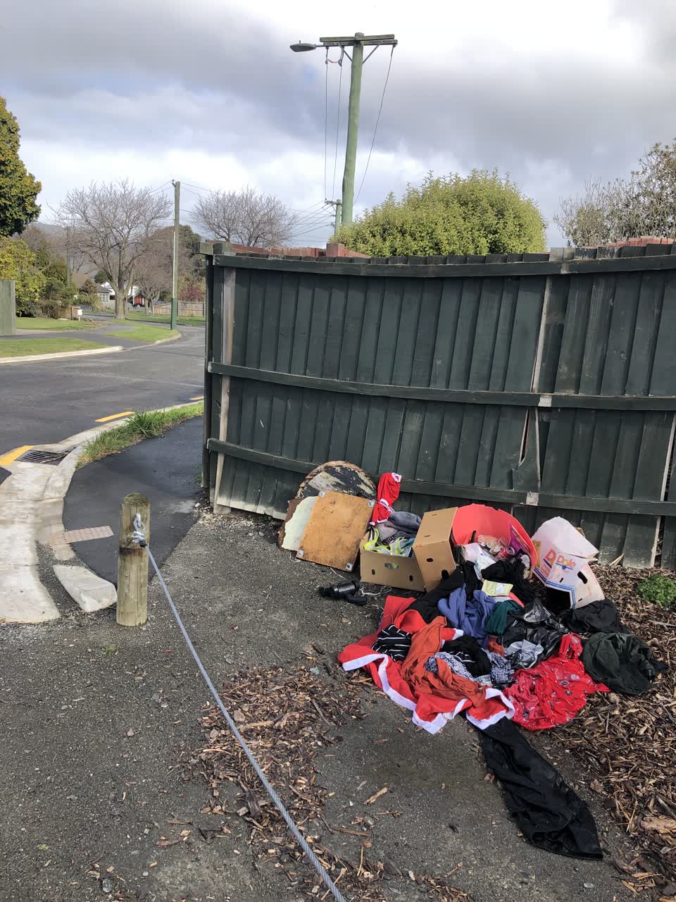 The photograph attached to this rubbish/recycling report