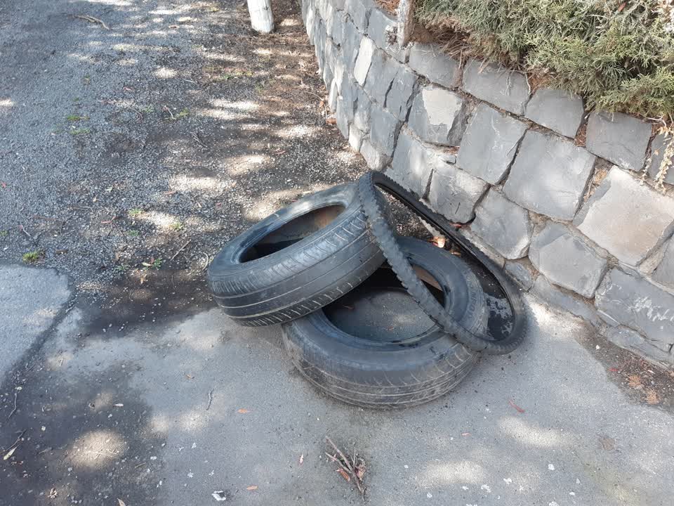 The photograph attached to this rubbish/recycling report