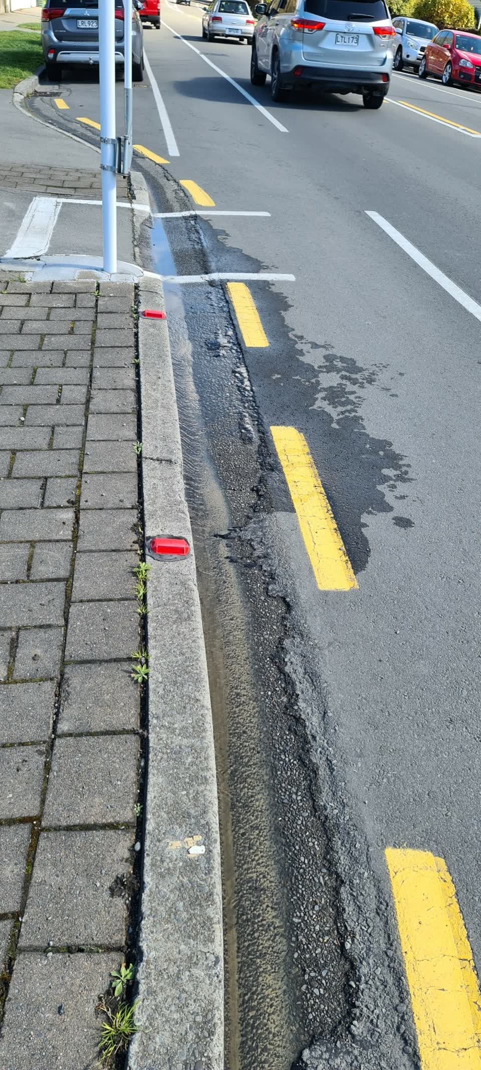The photograph attached to this water leak report