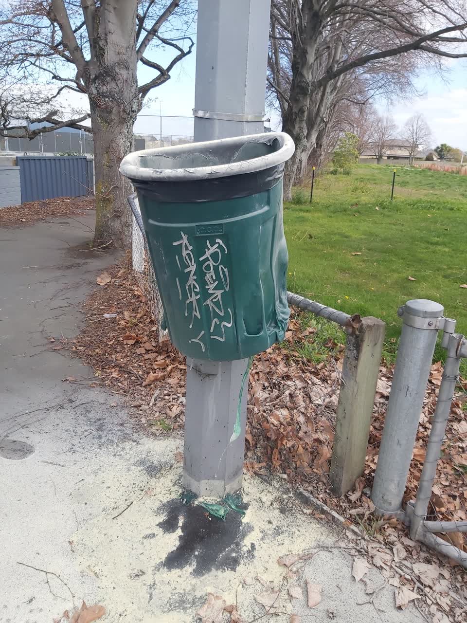 The photograph attached to this rubbish/recycling report