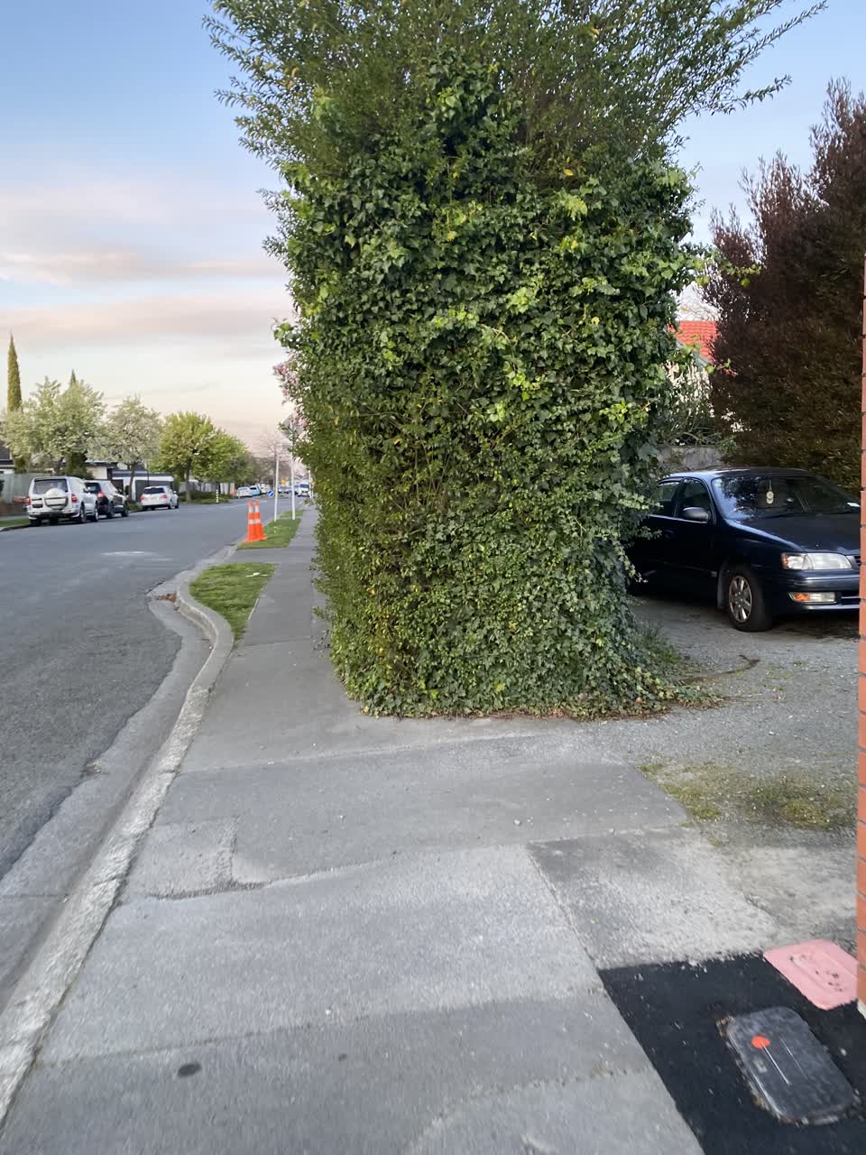 The photograph attached to this roading/streets report