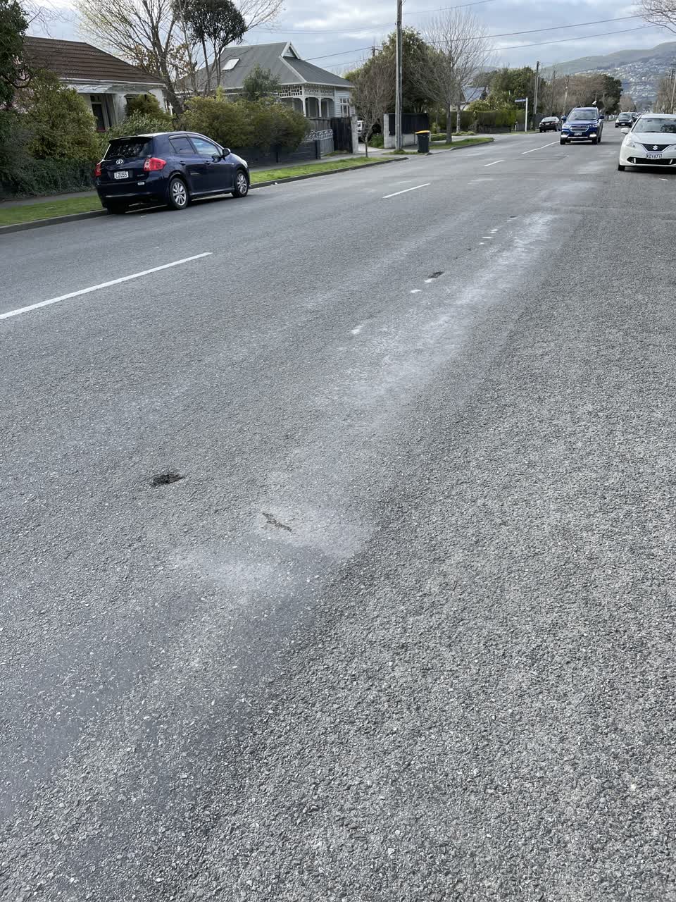 The photograph attached to this roading/streets report