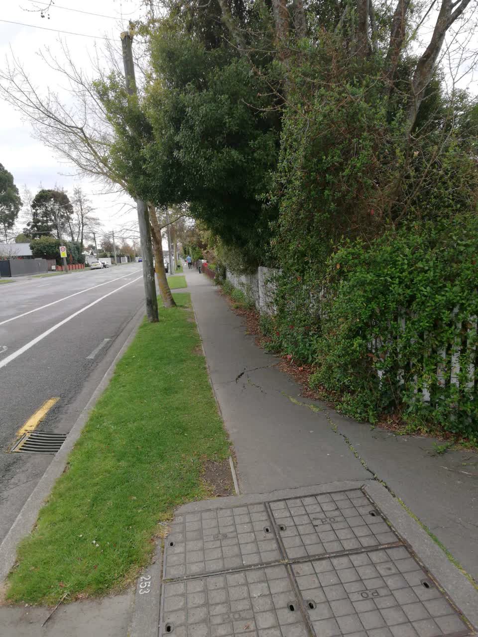 The photograph attached to this roading/streets report