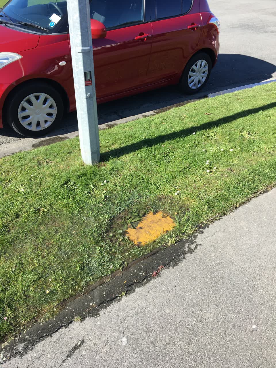 The photograph attached to this water leak report