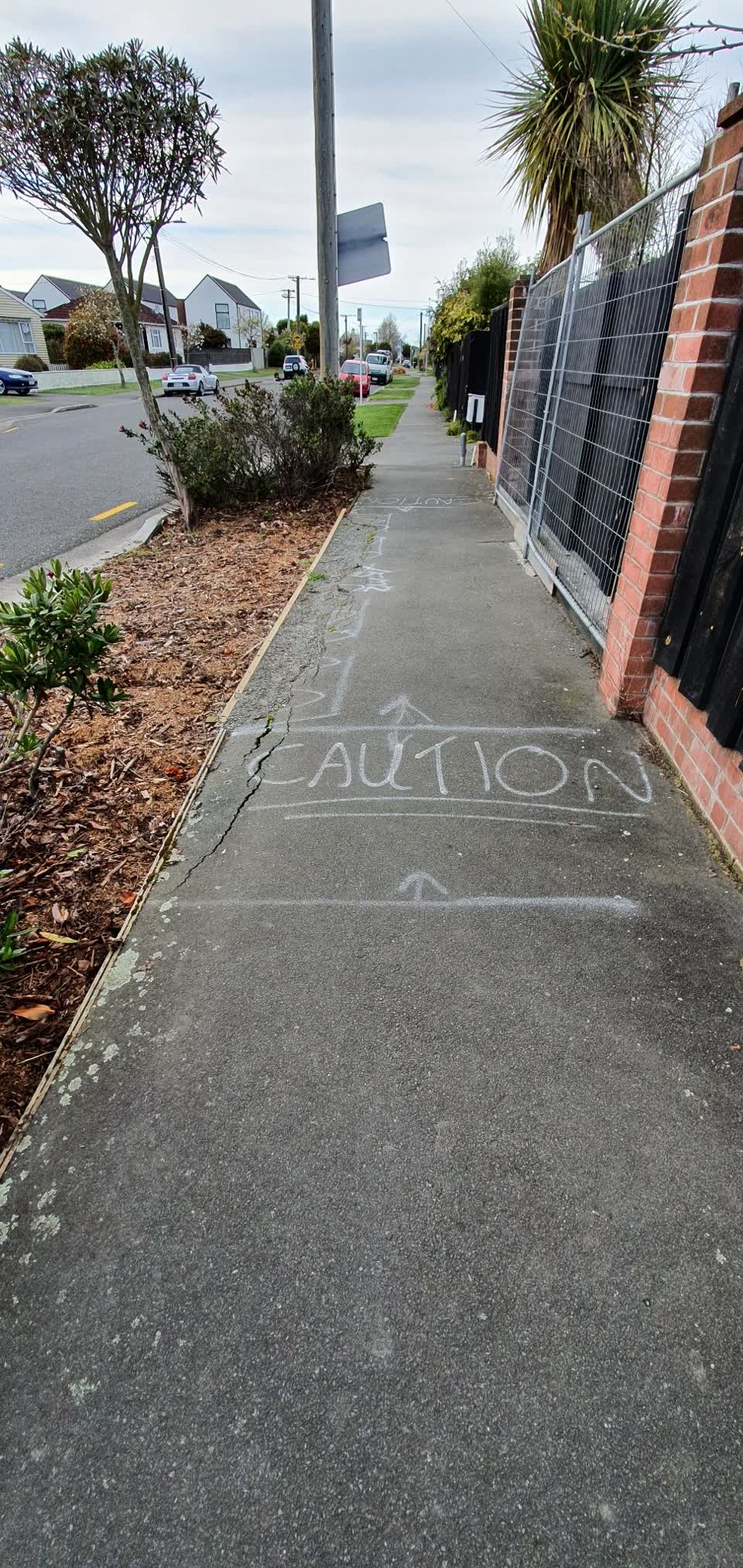 The photograph attached to this roading/streets report