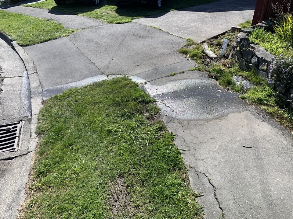 The photograph attached to this water leak report