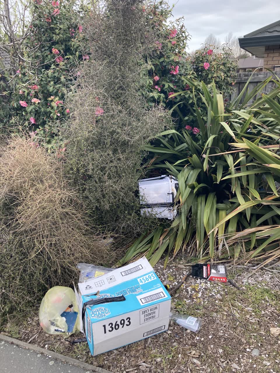 The photograph attached to this rubbish/recycling report