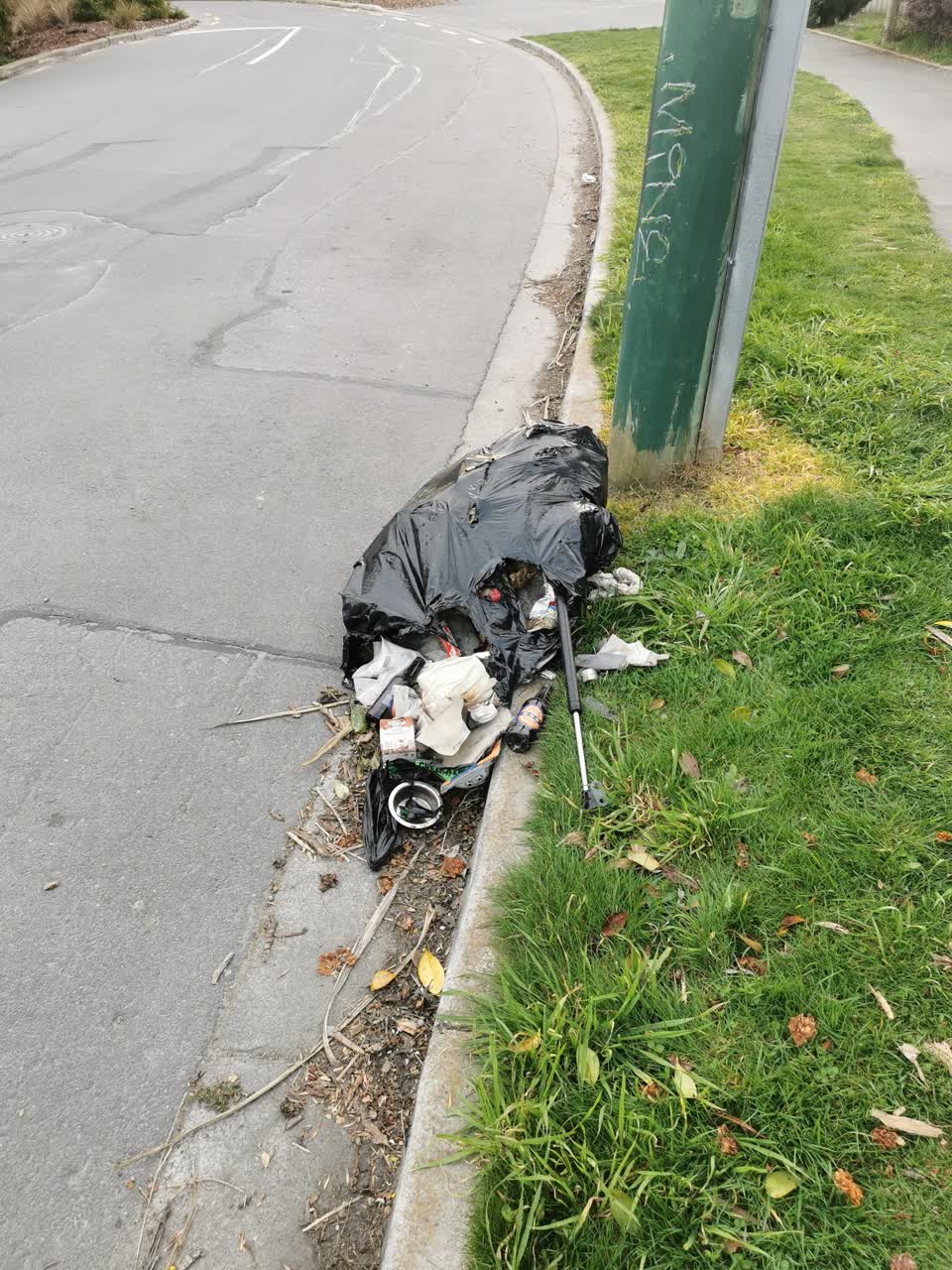 The photograph attached to this rubbish/recycling report