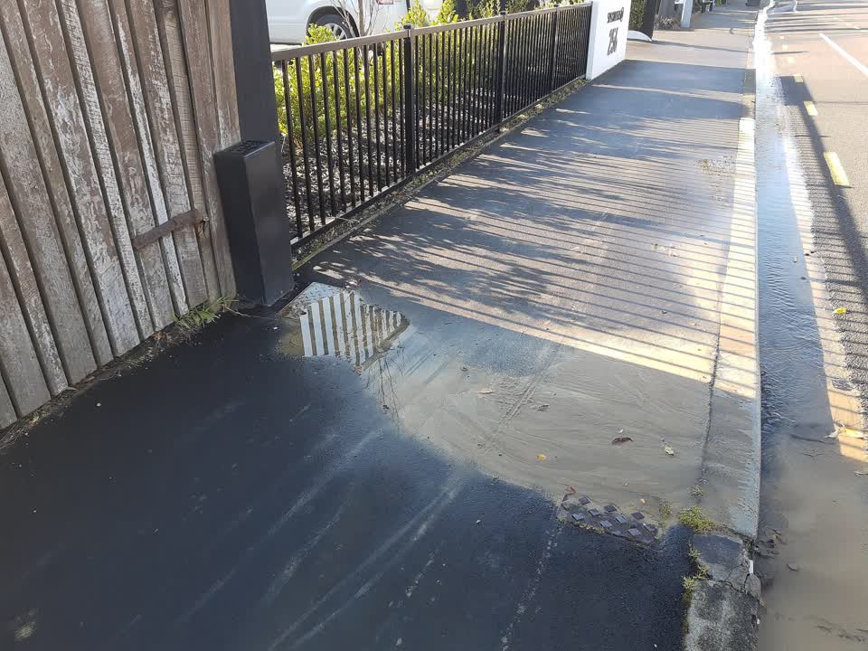 The photograph attached to this water leak report