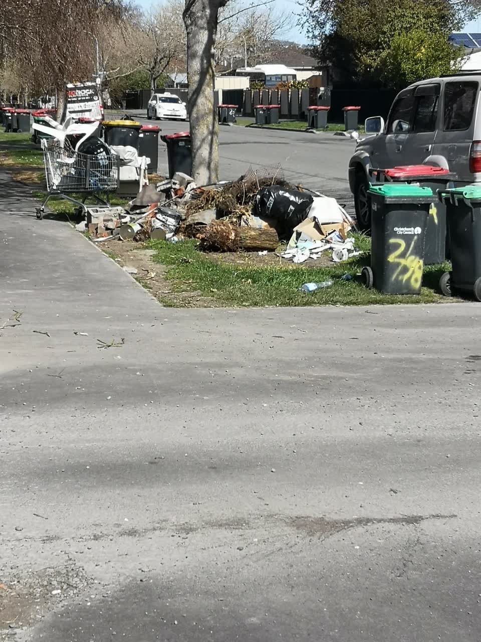 The photograph attached to this rubbish/recycling report