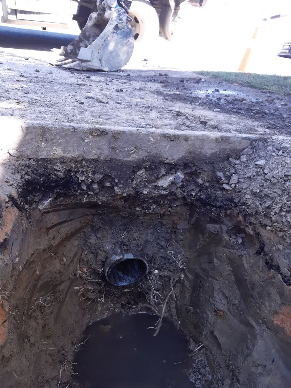 The photograph attached to this wastewater/stormwater report