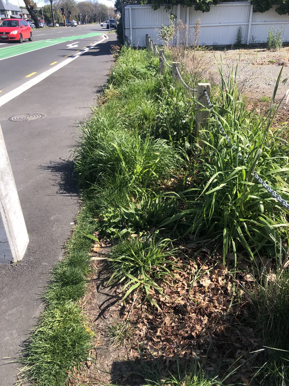 The photograph attached to this roading/streets report