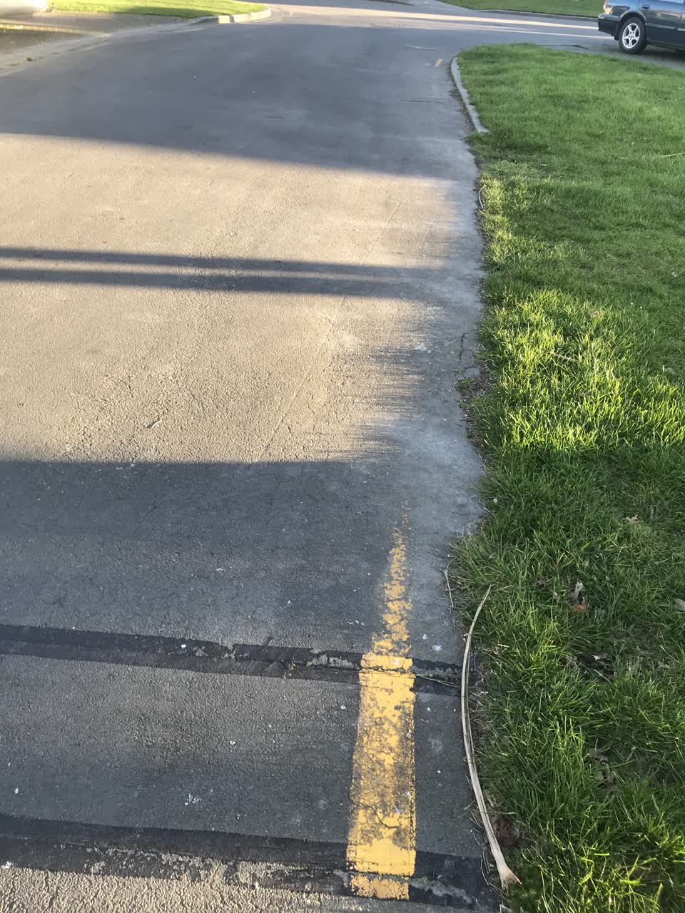 The photograph attached to this roading/streets report