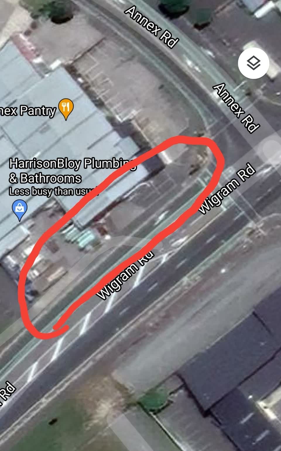 The photograph attached to this roading/streets report