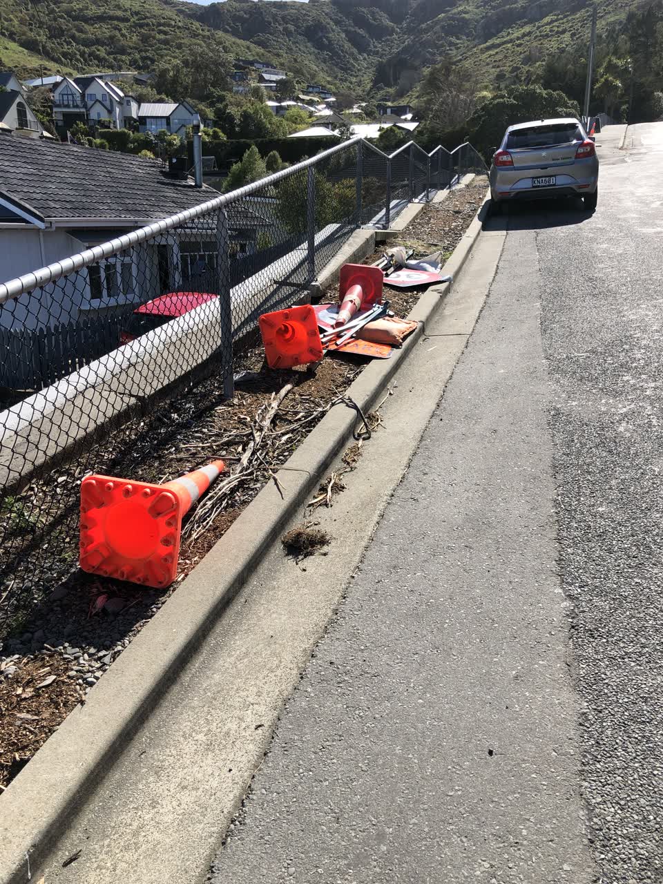 The photograph attached to this roading/streets report