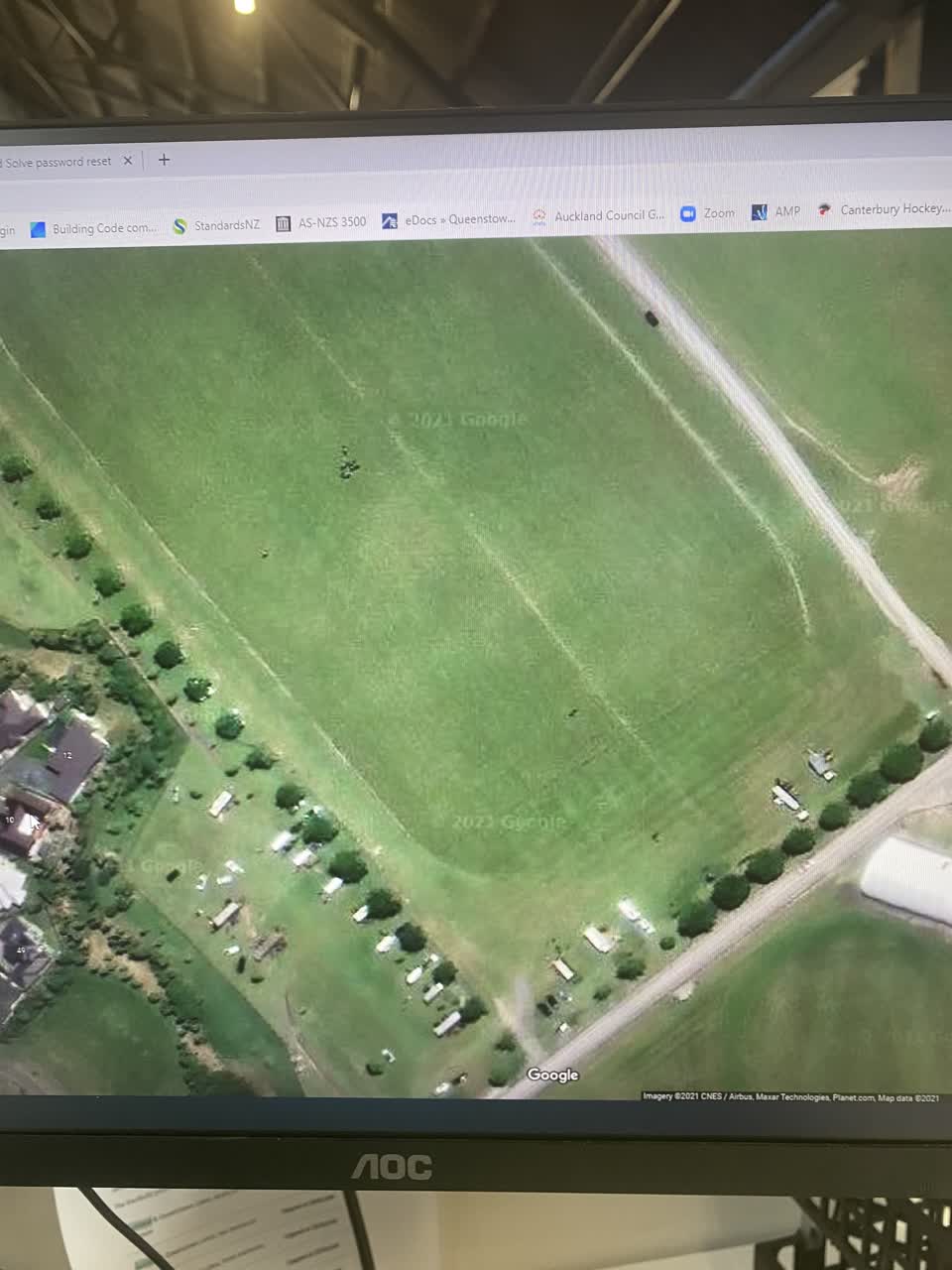The photograph attached to this parks report