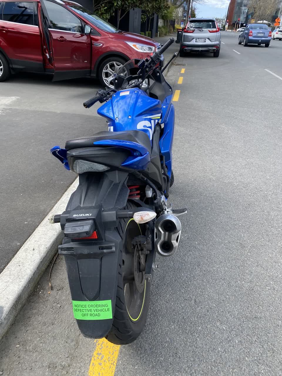 The photograph attached to this roading/streets report