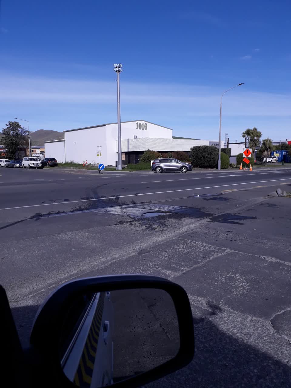 The photograph attached to this water leak report