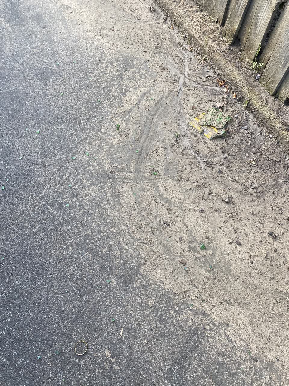 The photograph attached to this roading/streets report