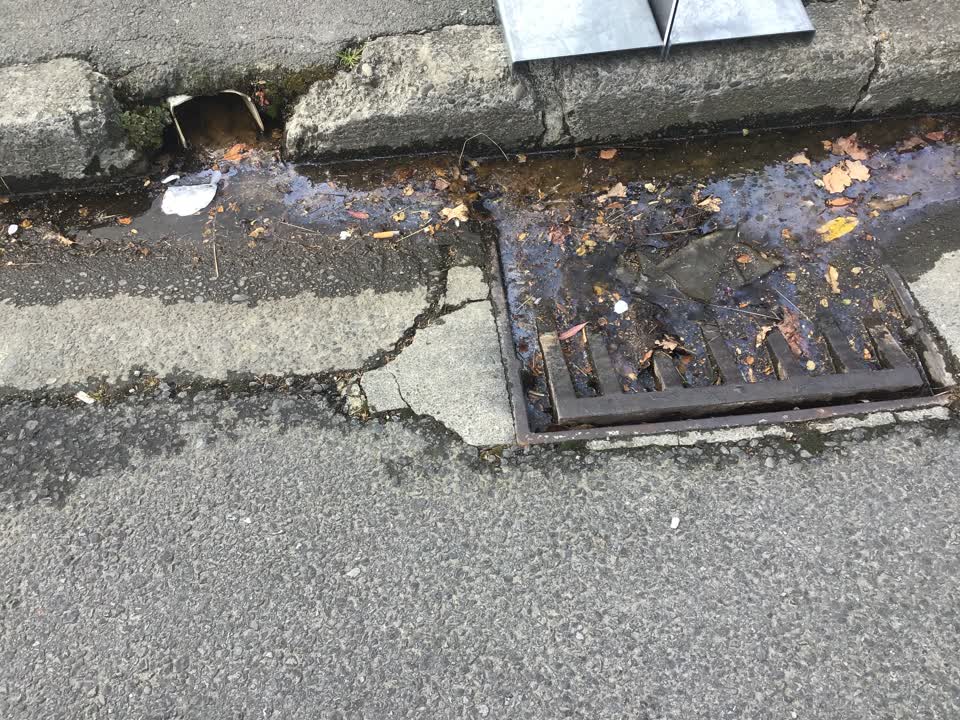 The photograph attached to this flooding report