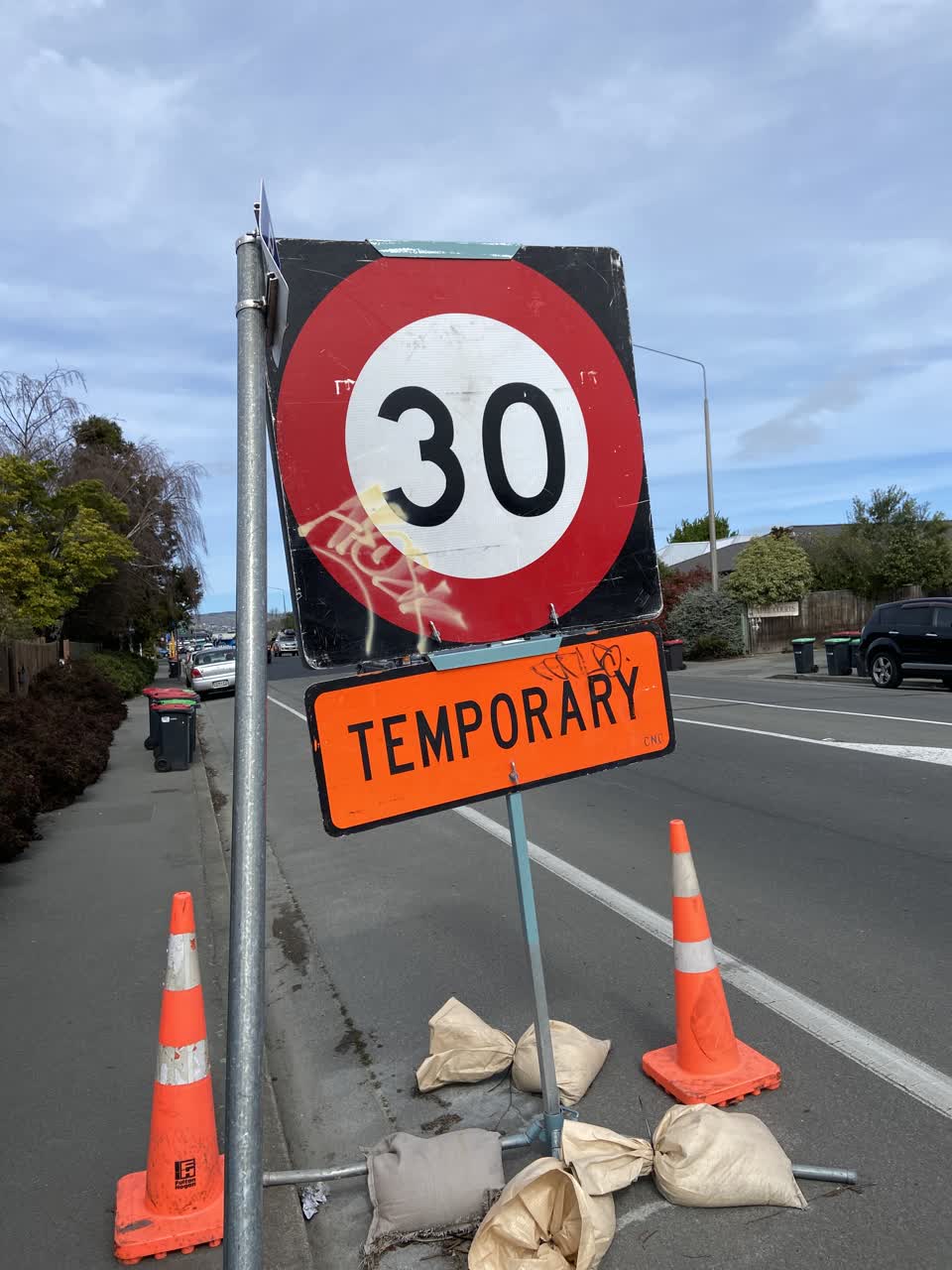 The photograph attached to this roading/streets report