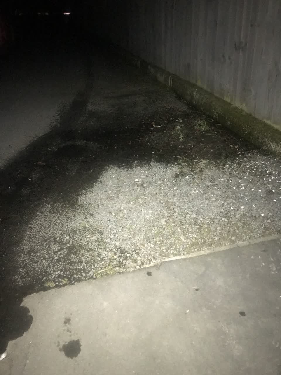 The photograph attached to this water leak report