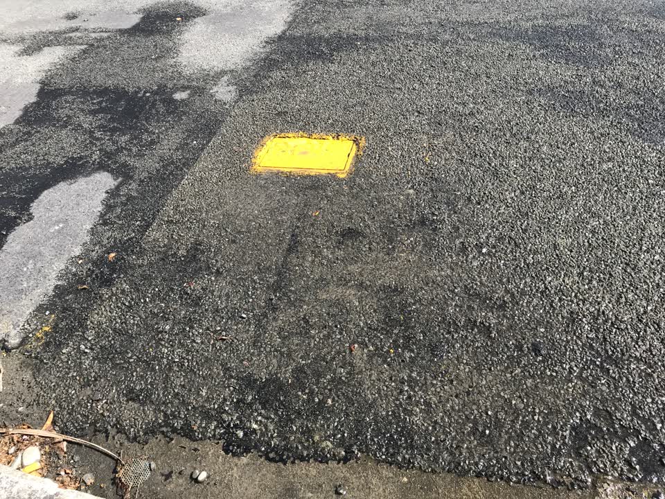 The photograph attached to this water leak report