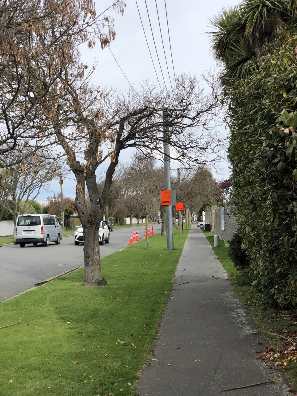 The photograph attached to this roading/streets report
