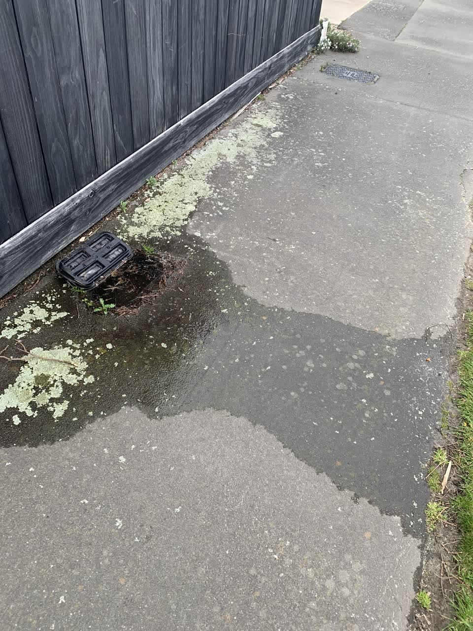 The photograph attached to this water leak report