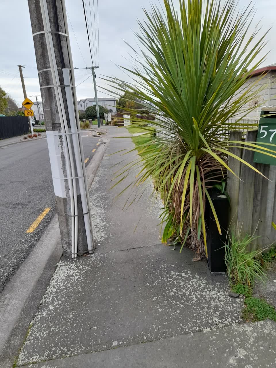 The photograph attached to this roading/streets report