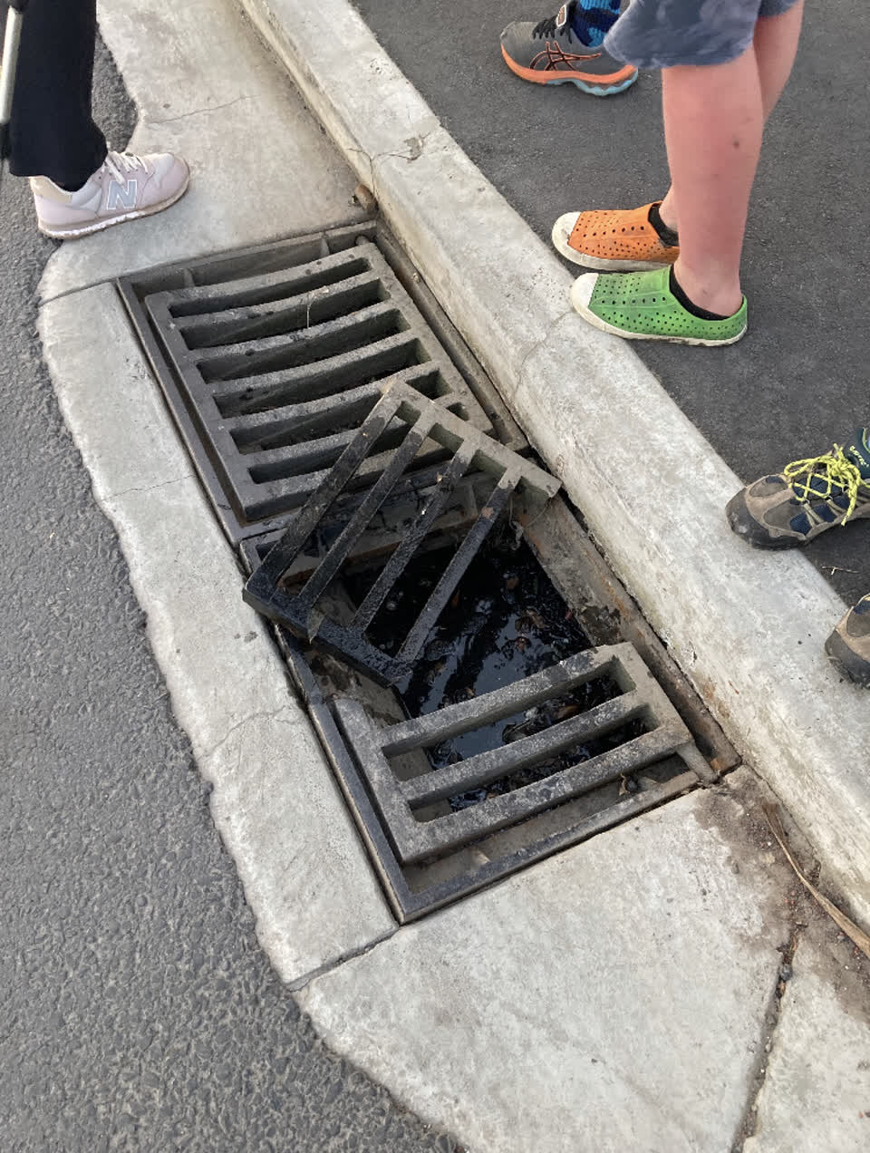 The photograph attached to this roading/streets report