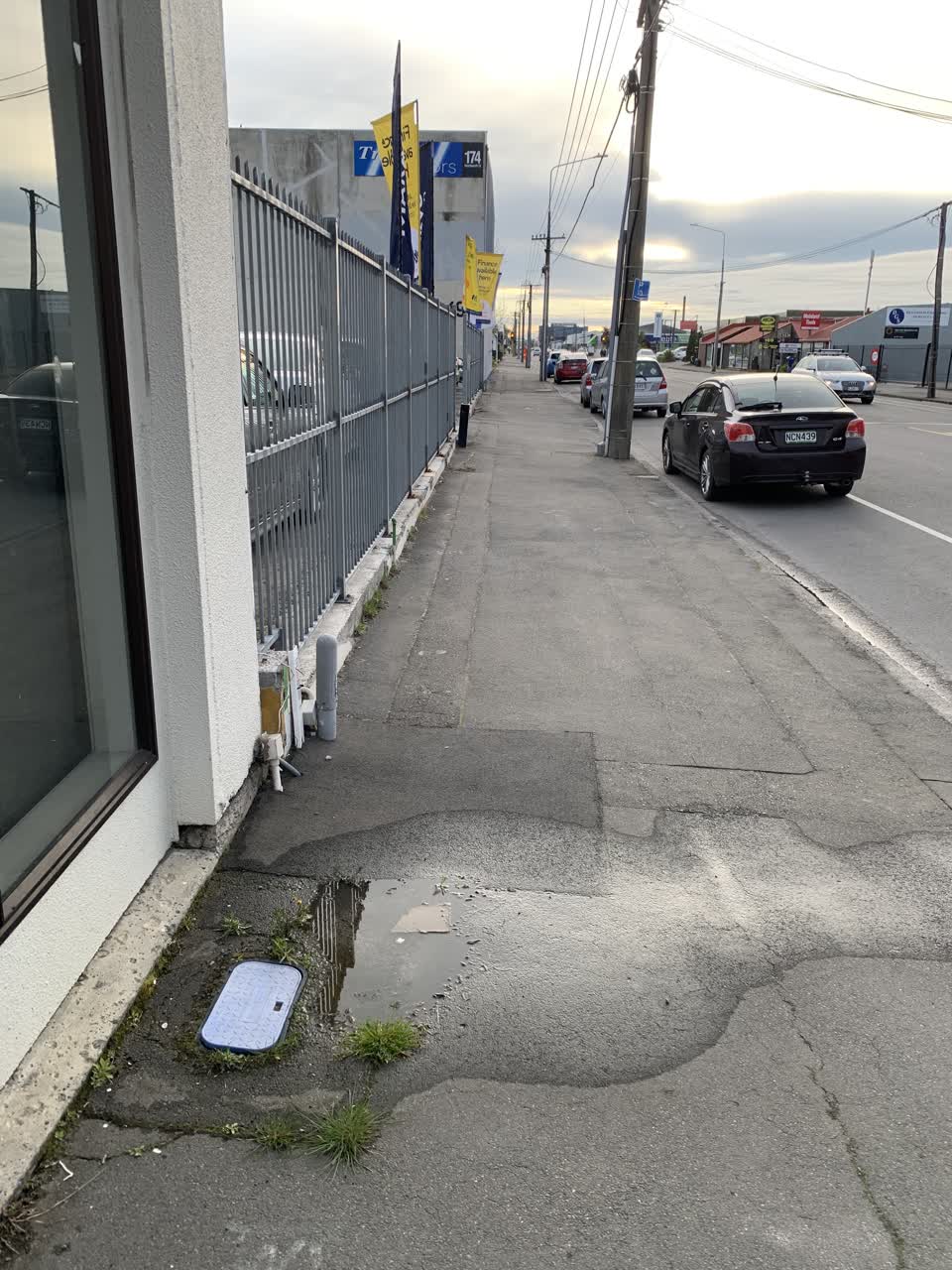 The photograph attached to this water leak report