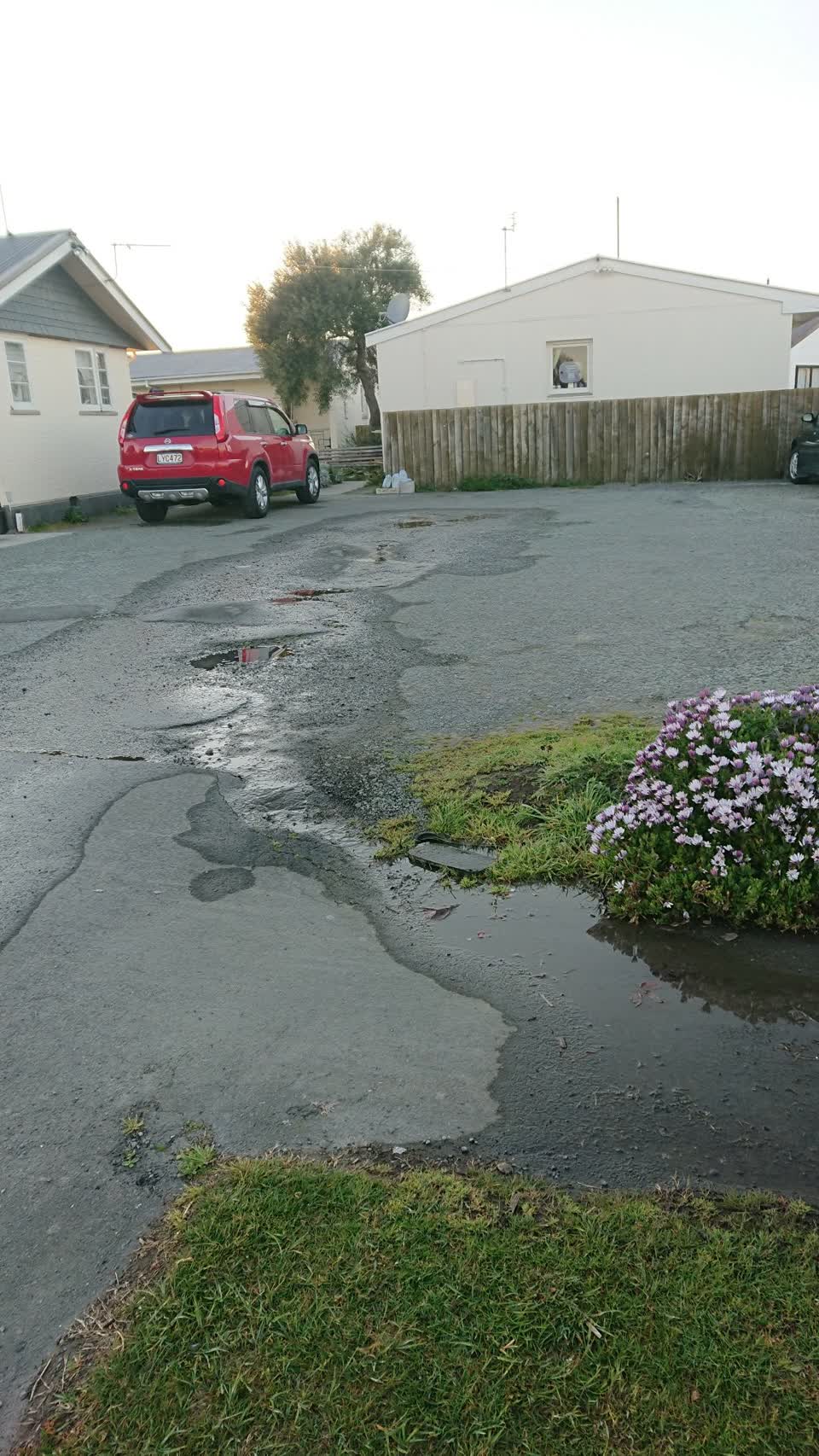 The photograph attached to this water leak report