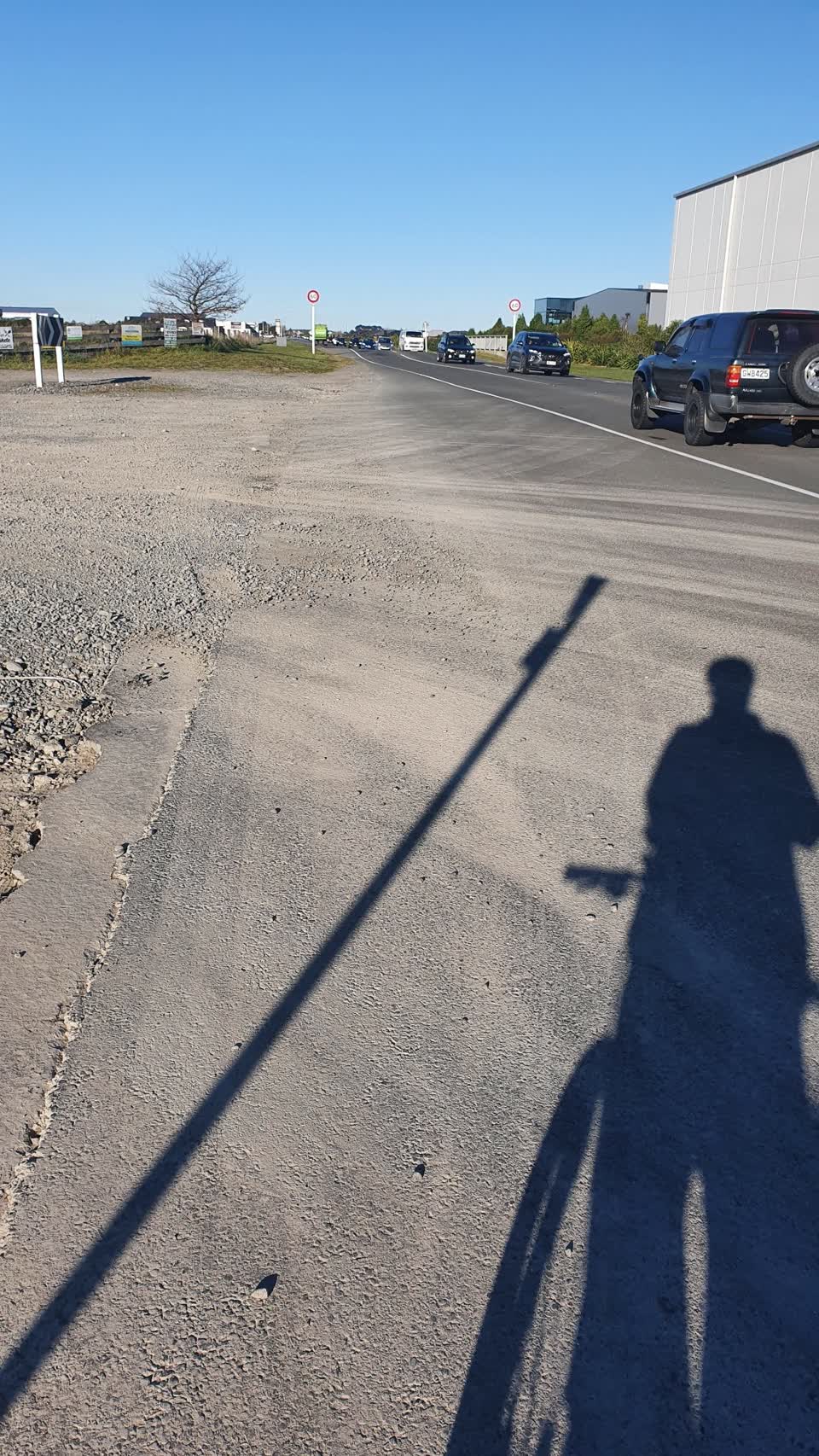 The photograph attached to this roading/streets report