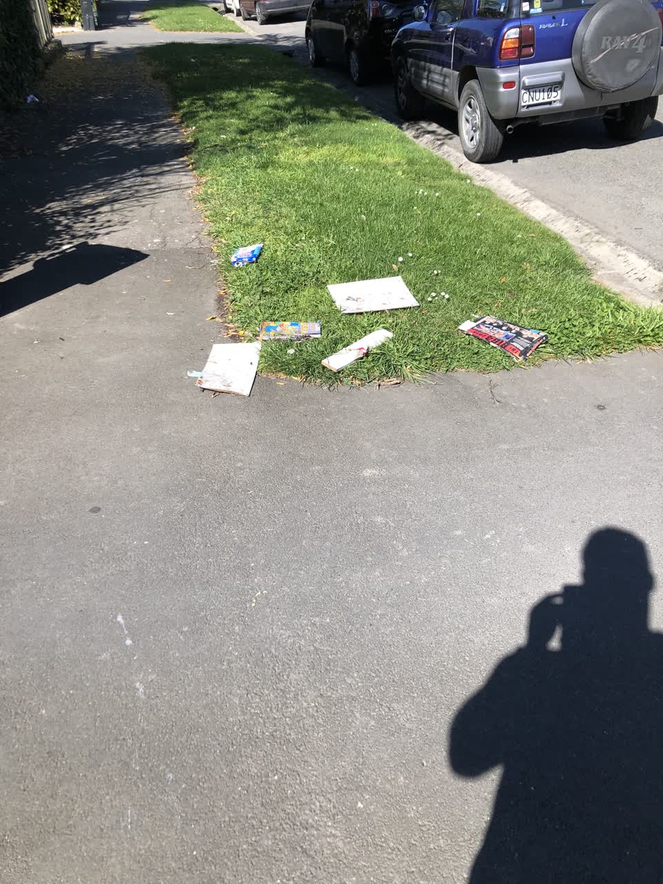 The photograph attached to this rubbish/recycling report