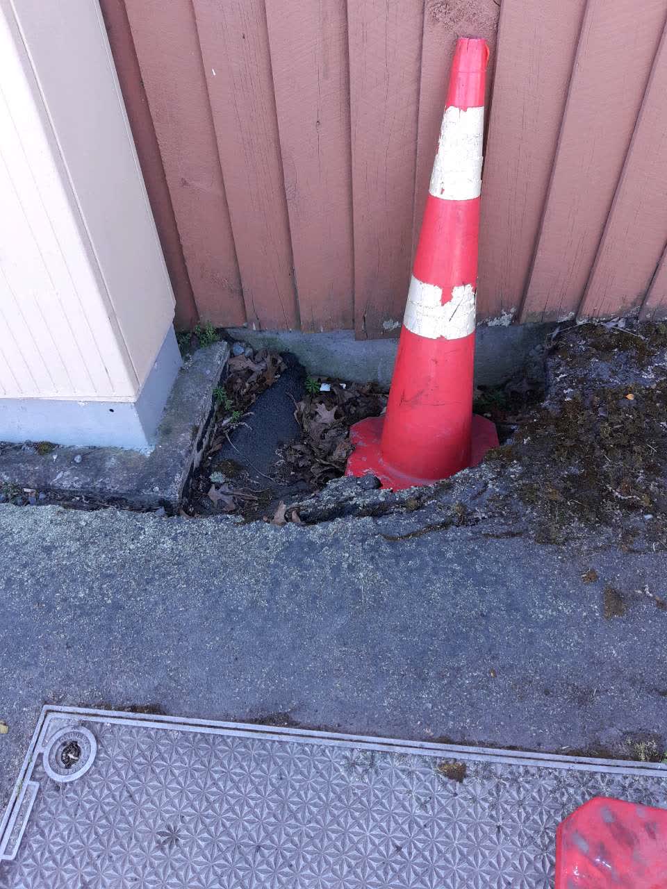 The photograph attached to this roading/streets report