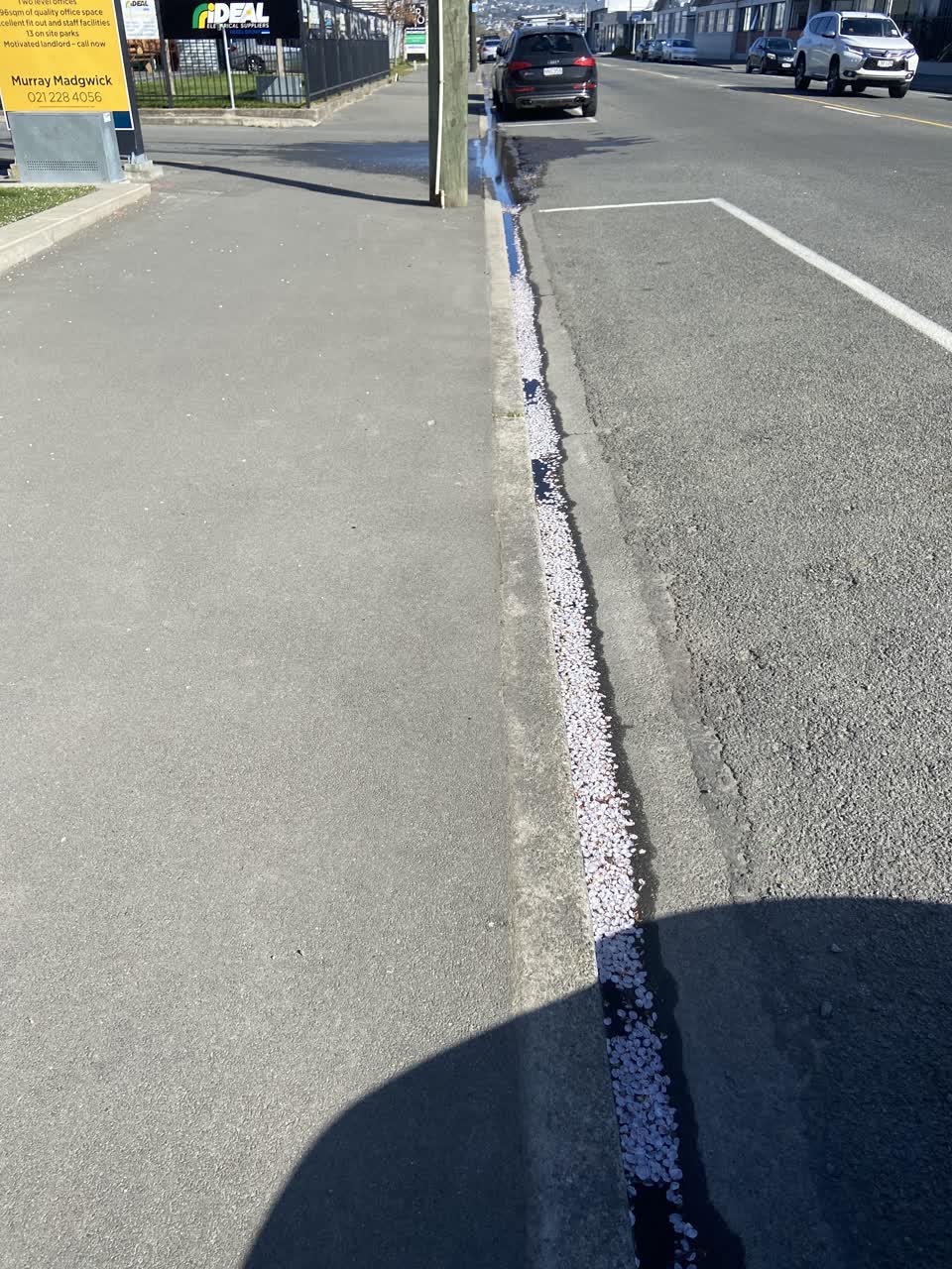 The photograph attached to this water leak report