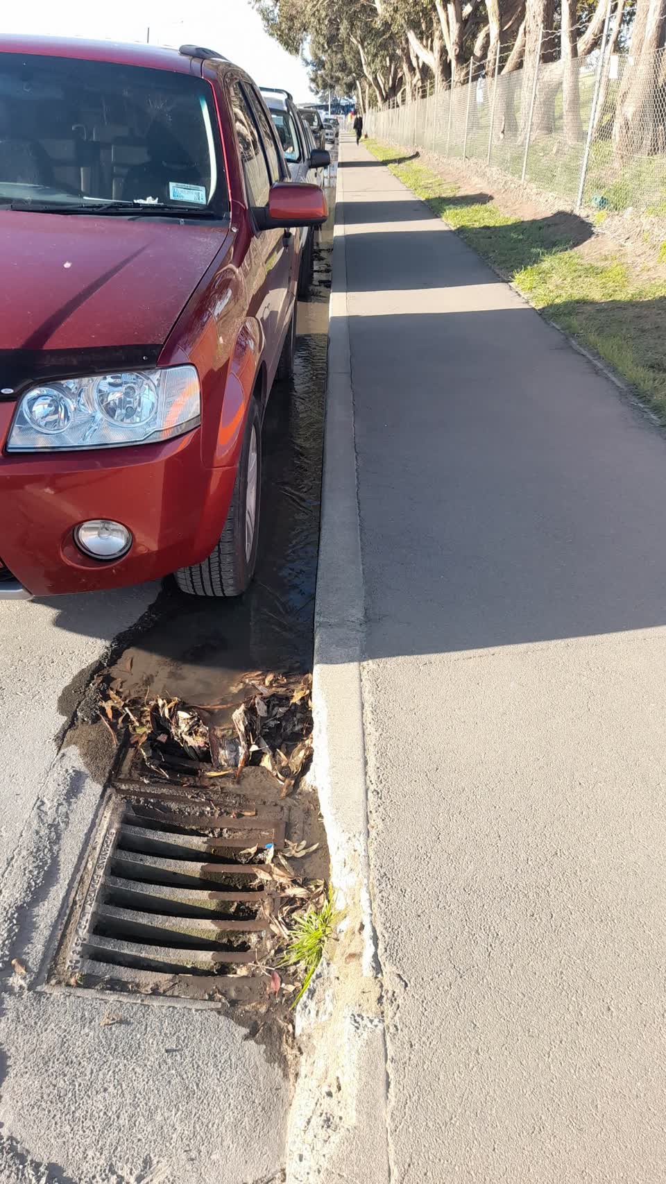 The photograph attached to this wastewater/stormwater report