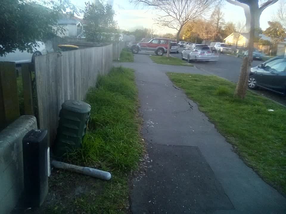 The photograph attached to this roading/streets report