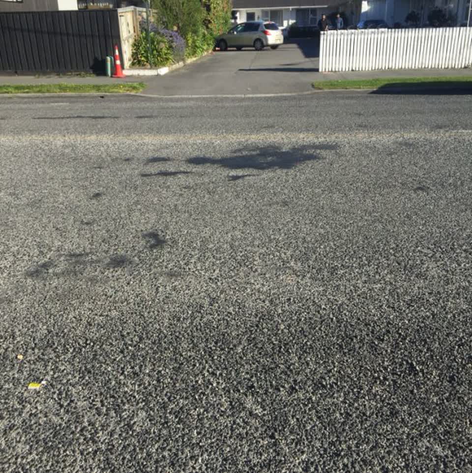 The photograph attached to this roading/streets report