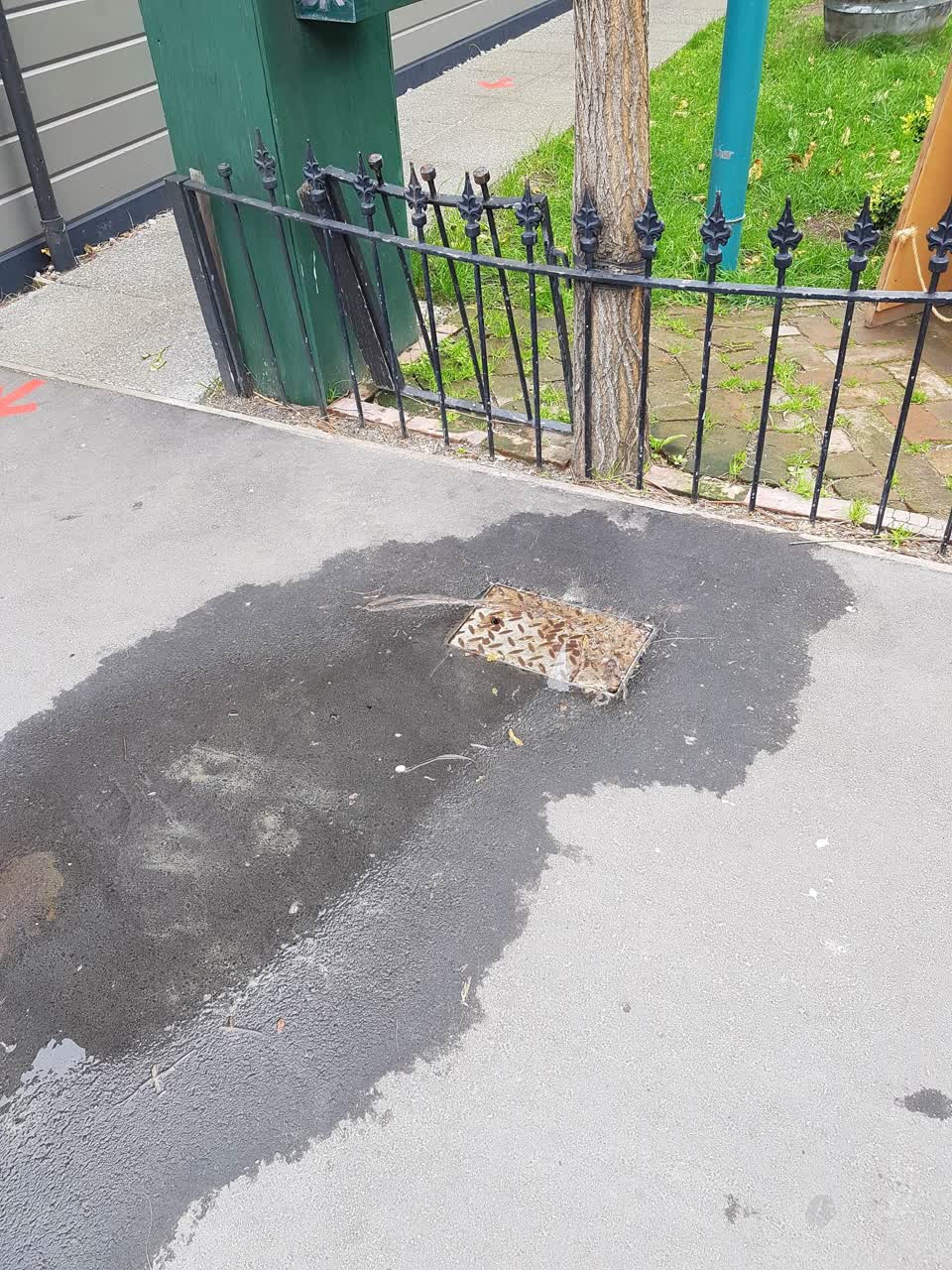 The photograph attached to this flooding report