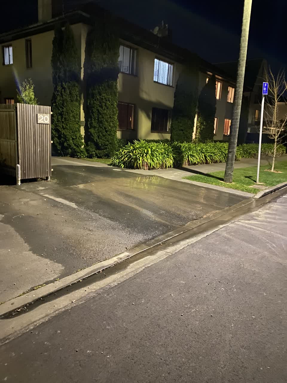The photograph attached to this water leak report