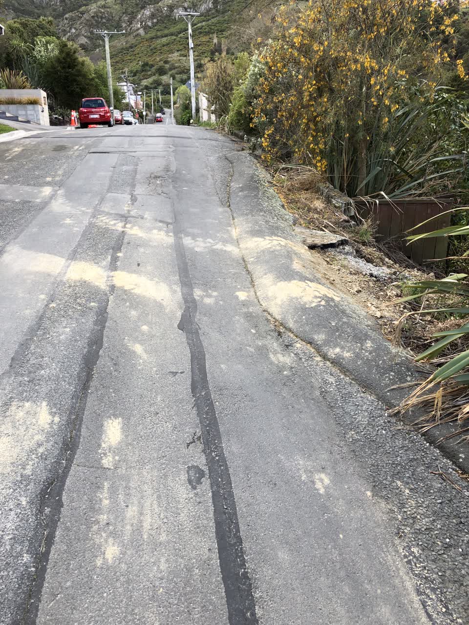 The photograph attached to this roading/streets report