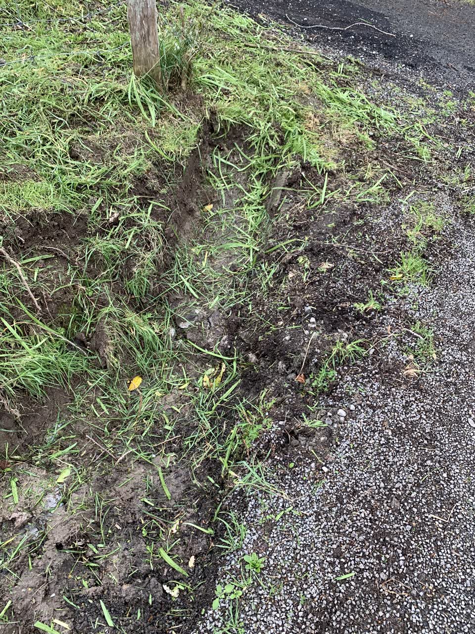 The photograph attached to this wastewater/stormwater report