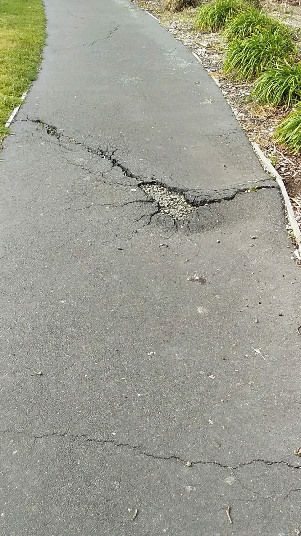 The photograph attached to this roading/streets report